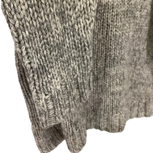 Jenni Kayne Moritz Mockneck Pullover Sweater Grey Marl Wool Blend Large Sold Out - Picture 7 of 13